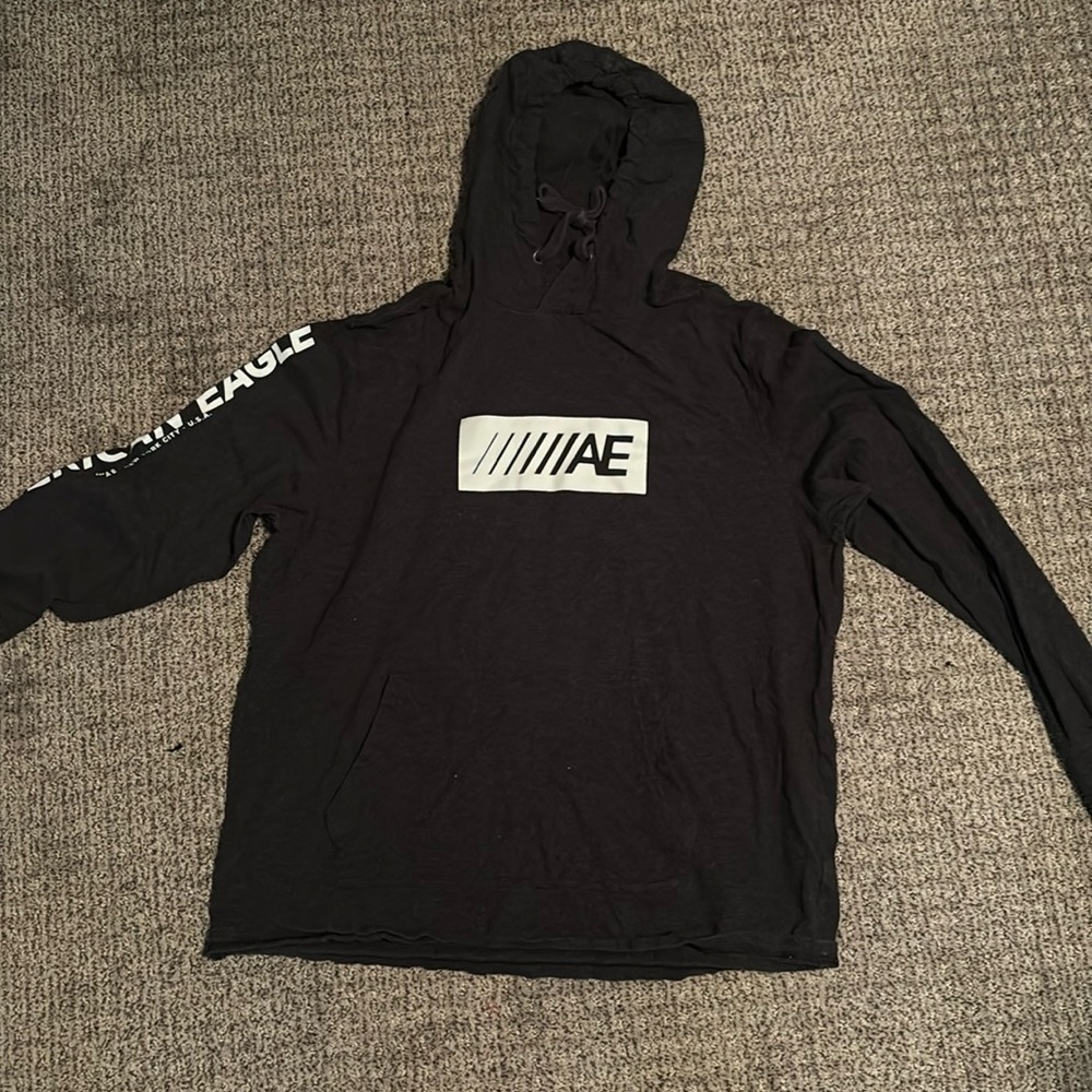 Dark Grey American Eagle Light Hoodie